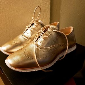 Cole Haan Womens Zerogrand Wingtip Leather Oxford